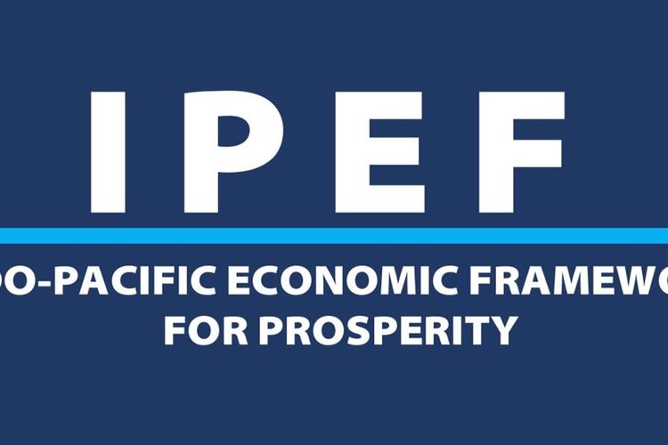 Logo IPEF (Indo-Pacific Economic Framework for Prosperity).