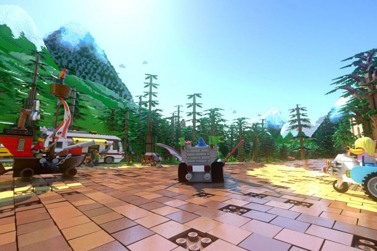 Gambar diam dari LEGO® Virtual Reality Roller Coaster, The Great LEGO Race