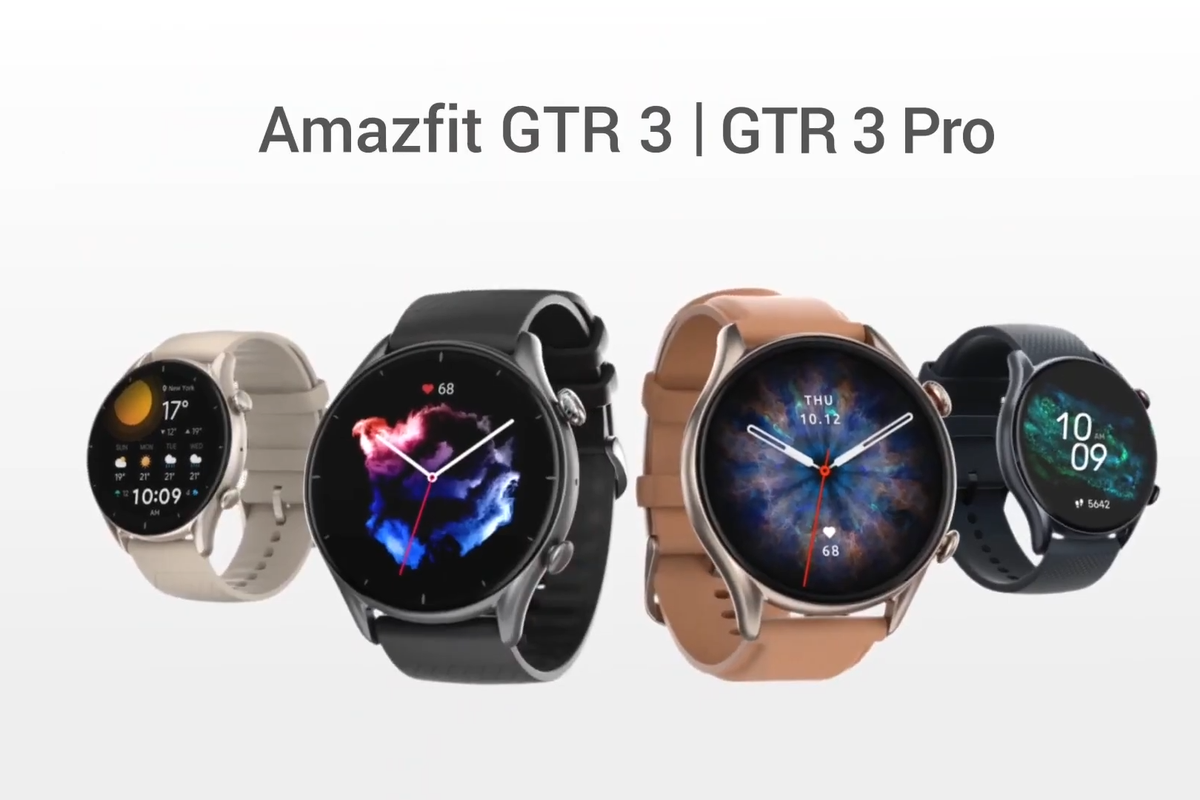 Ilustrasi Amazfit GTR 3 dan GTR 3 Pro.