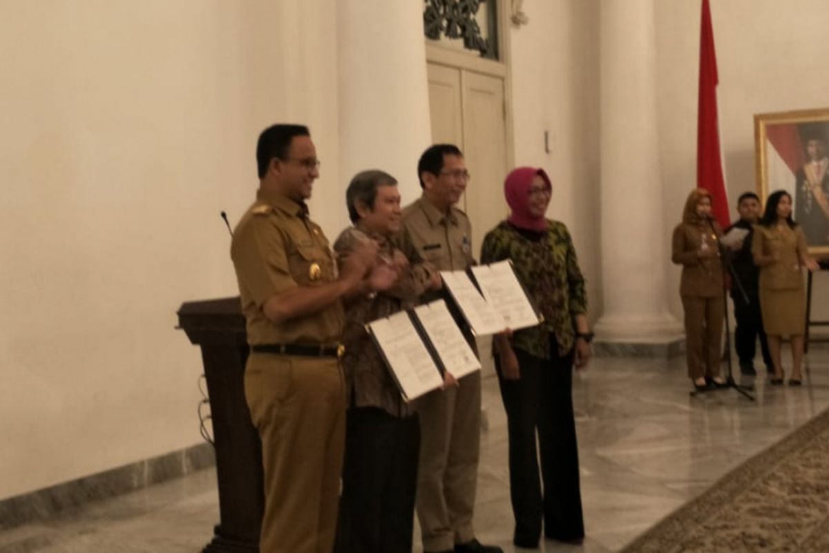 Badan Pengkajian dan Penerapan Teknologi (BPPT) menandatangani perjanjian kerja sama dengan Pemerintah Provinsi DKI Jakarta untuk membangun sistem koneksi jaringan kelistrikan microgrid di Pulau Pramuka, Kepulauan Seribu, Selasa (19/2/2019).