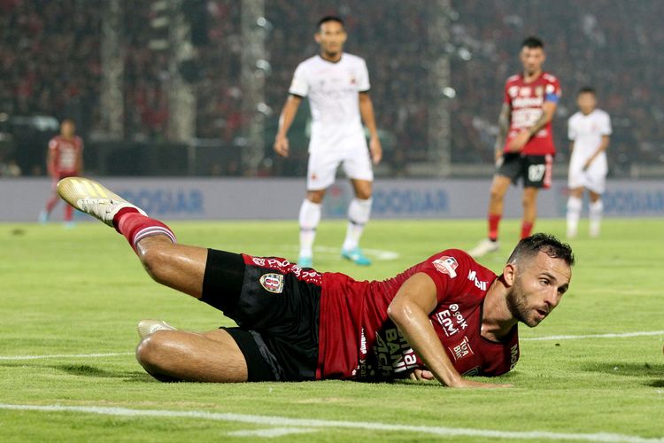 Pemain naturalisasi Bali United, Ilja Spasojevic.