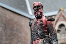 Jalankan Aturan Kolonial Brutal di Kongo, Patung Raja Belgia Leopold II Dirusak