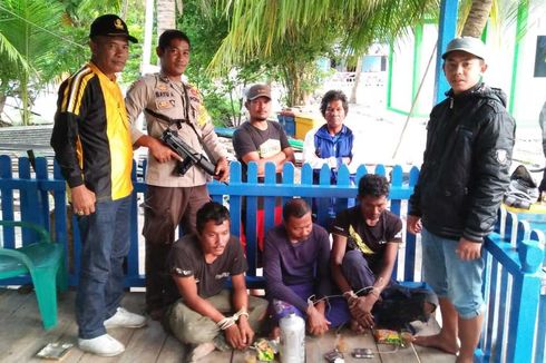 Poilsi Ringkus 5 Nelayan yang Tangkap Ikan dengan Bom di Laut Kepri
