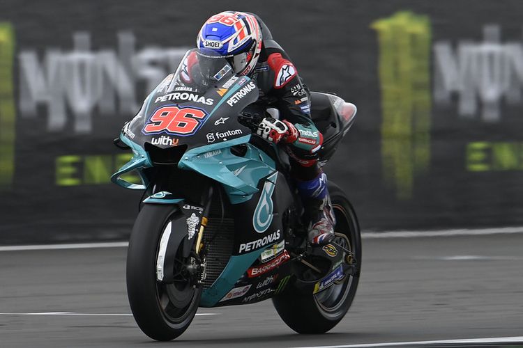 Jake Dixon saat menggantikan Franco Morbidelli pada MotoGP Inggris 2021