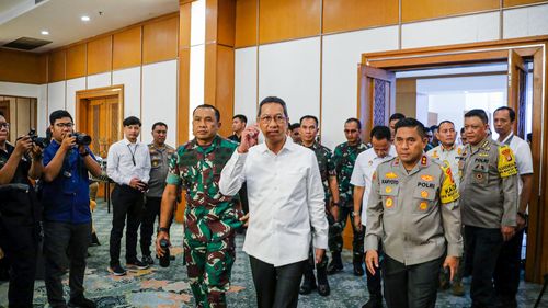 Heru Budi Temui Kapolda dan Pangdam, Bahas Pengamanan Pemilu di Jakarta