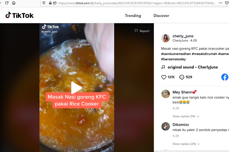 5 Resep Viral Kekinian di TikTok, dari Pie Susu Teflon sampai Nasi Liwet KFC