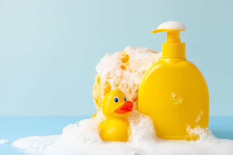 Ilustrasi sampo bayi.