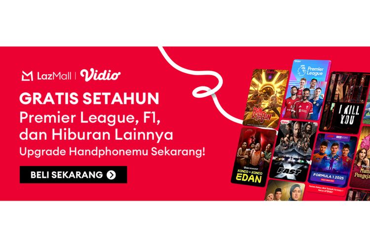Lazada bersama Vidio menghadirkan promo bundling untuk pembelian Smartphone. 