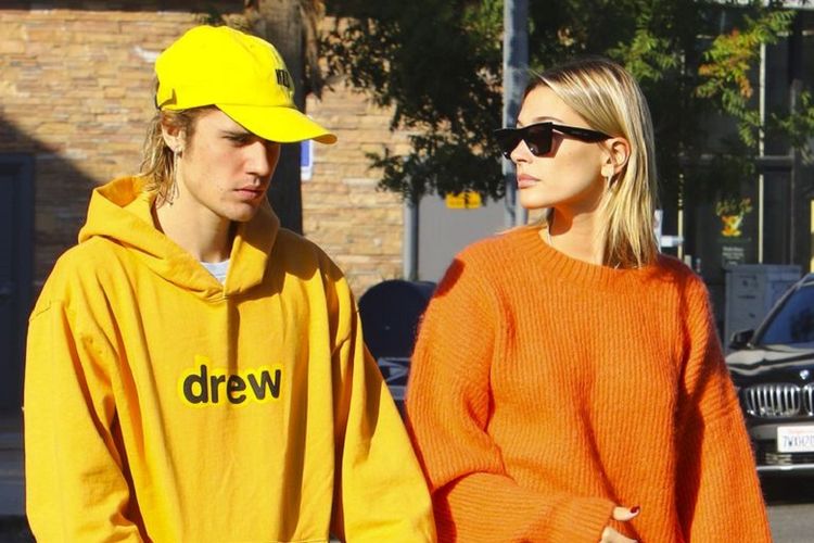 Pasangan selebritas dunia Justin dan Hailey Bieber.