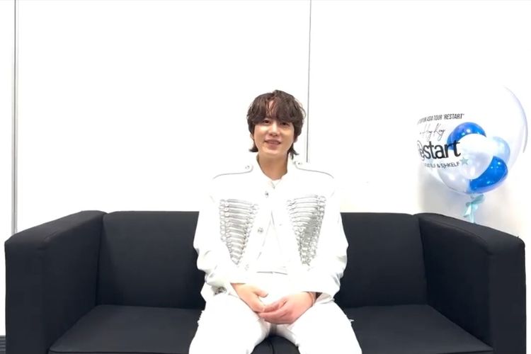 Kyuhyun Super Junior dalam video wawancara eksklusif kepada Kompas.com, Kamis (18/4/2024).