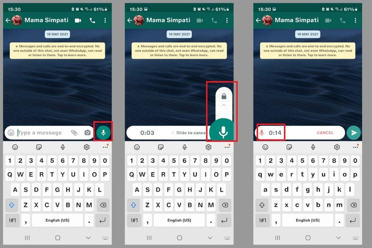 Cara mendengarkan isi voice note di WhatsApp sebelum dikirim sebagai pesan