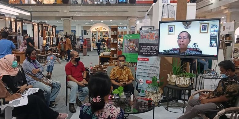 Direktur Jenderal Pengembangan Ekspor Nasional, Kasan membuka secara virtual acara sosialisasi program Business Export Coaching (BEC) di Mall Ambarrukmo Plaza, Yogyakarta, pada Sabtu (31 Okt 2020).

