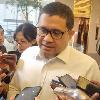 Direktur Jenderal Strategi Ekonomi dan Fiskal Kemenkeu Febrio Nathan Kacaribu saat ditemui di Kemenko Perekonomian, Jakarta, Senin (21/7/2025).