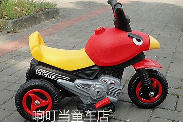 Sepeda motor anak roda 3 berdesain Angry Birds