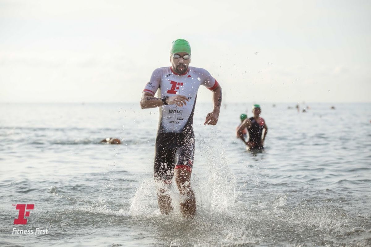 Fajar Alexa saat mengikuti ironman