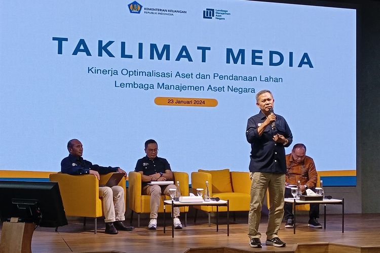 Media briefing LMAN di Kantor LMAN, Jakarta, Selasa (23/1/2024).