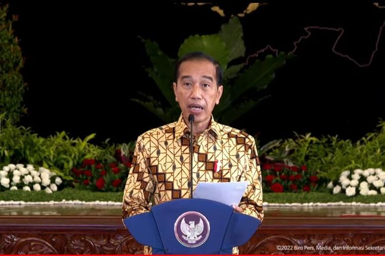 Presiden Joko Widodo memberikan arahan dalam Pembukaan Musyawarah Perencanaan Pembangunan Nasional (Musrenbangnas) 2022 di Jakarta, Kamis (28/4/2022).