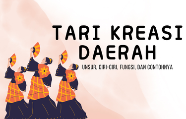 Ilustrasi tari kreasi daerah