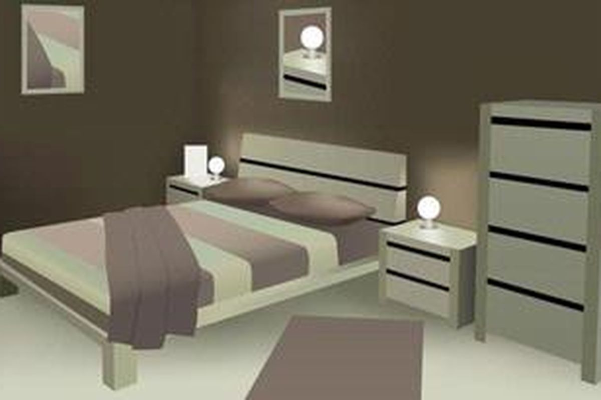 Harus diingat, warna monokrom pilihan harus tampil lebih dominan, sementara warna lainnya berfungsi sebagai warna latar belakang.