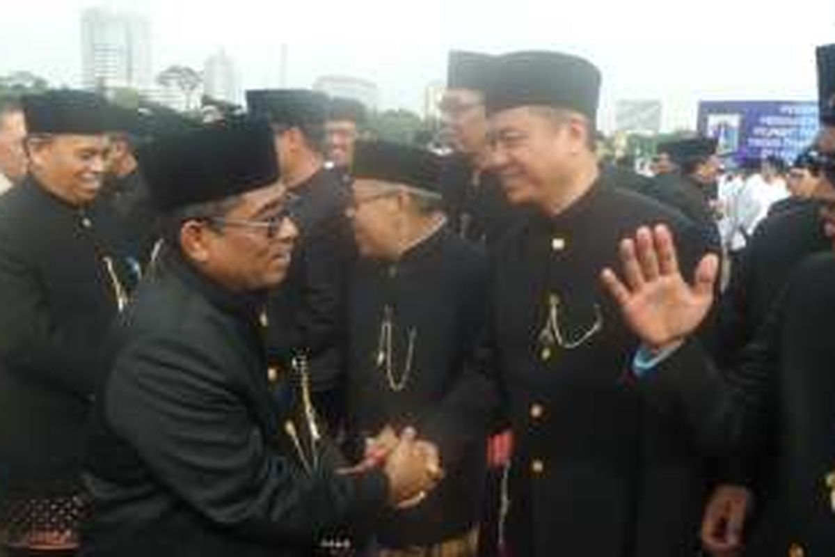 Plt Gubernur DKI Sumarsono resmi merombak pejabat di lingkungan Pemda DKI, Selasa (3/1/2017)