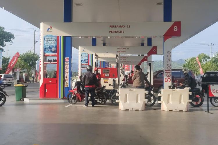 Ilustrasi SPBU Pertamina.