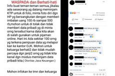 [HOAKS] Imbauan dari OJK soal Penyalahgunaan Data Pribadi