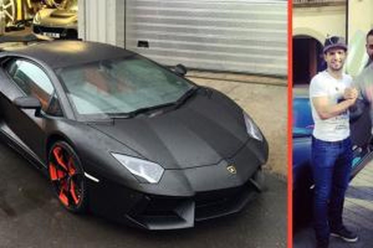 Kun membeli mobil sport baru, Lamborghini Aventador.