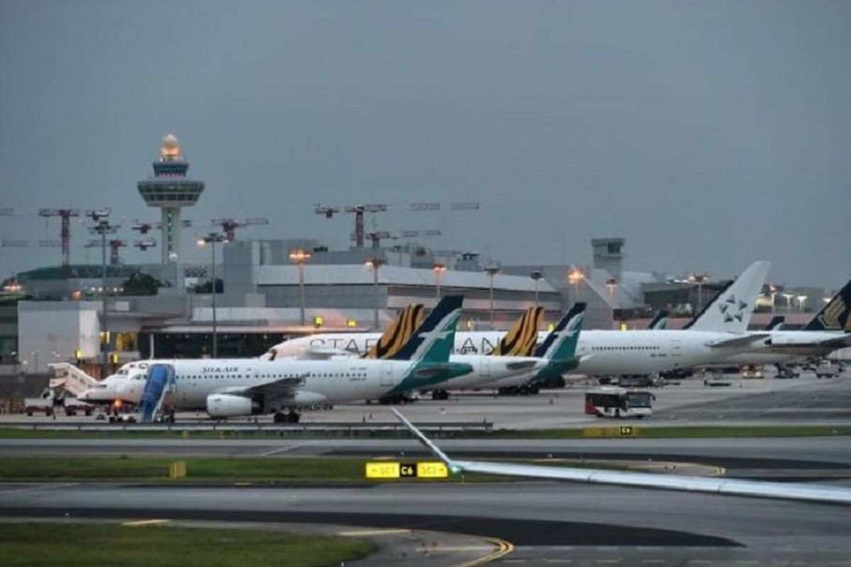 Bandara Internasional Changi, Singapura.