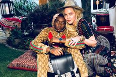 Madonna Dandani Anaknya dengan Gucci dari Atas ke Bawah