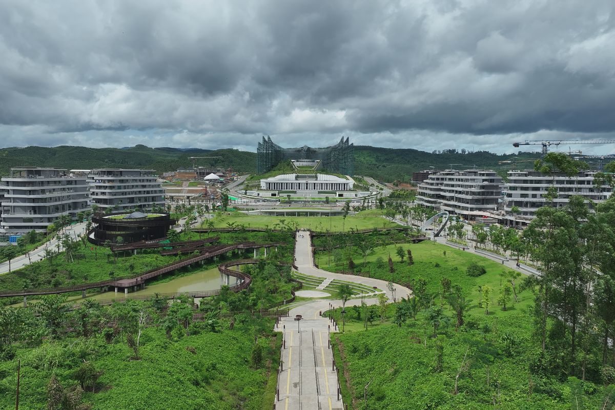 Ilustrasi IKN. Kebijakan efisiensi anggaran sesuai Instruksi Presiden (Inpres) Nomor 1 Tahun 2025 tidak akan menghambat pembangunan infrastruktur di Ibu Kota Nusantara (IKN). Pembangunan tetap berjalan sesuai rencana, memasuki tahap kedua pada 2025-2028.