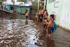 Sungai Siak Pekanbaru Meluap, Satu Sekolah Kebanjiran