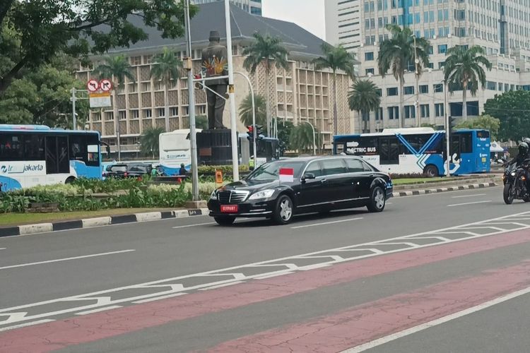 Rombongan Presiden Jerman Lewat Mulus di Patung Kuda, Massa Demo Belum Tiba
