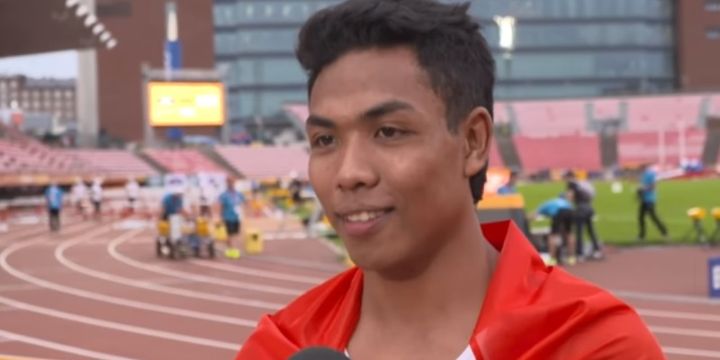Sprinter asal Indonesia, Lalu Muhammad Zohri (18) mengukir sejarah dengan memenangkan ajang Kejuaraan Atletik Dunia U-20 di Finlandia. (YouTube/IAAF)