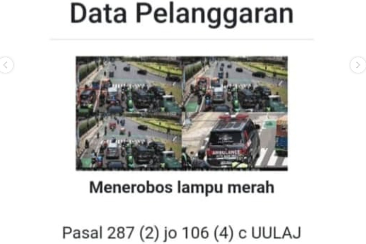 Polisi Minta Sopir Ambulans yang Kena Tilang Beri Sanggahan 