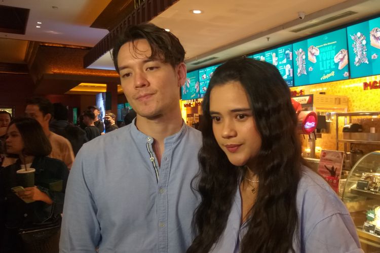 Pasangan artis peran Anthony Xie dan Audi Marissa, ditemui di kawasan Senayan, Jakarta Pusat, Senin (22/5/2023).