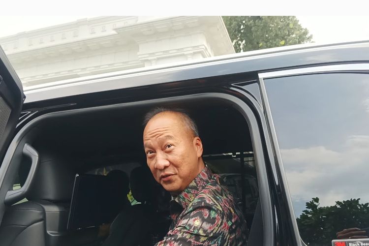 Wakil Ketua Umum Partai Golkar Agus Gumiwang Kartasasmita di Kompleks Istana Kepresidenan, Jakarta, Senin (18/3/2024).