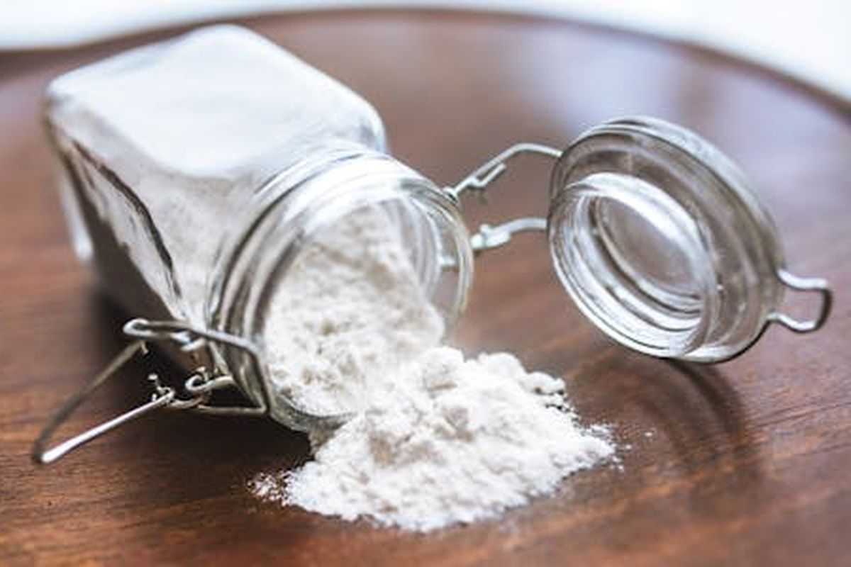 ilustrasi soda kue atau baking soda