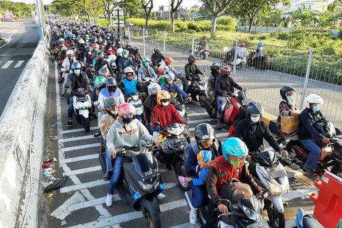 Ribuan Sepeda Motor Melintasi Suramadu H-1 Lebaran, Begini Kata Polisi