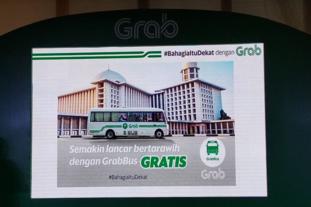 GrabBus, layanan gratis selama Ramadan 2018. 