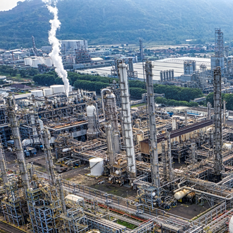 Ilustrasi kawasan industri.