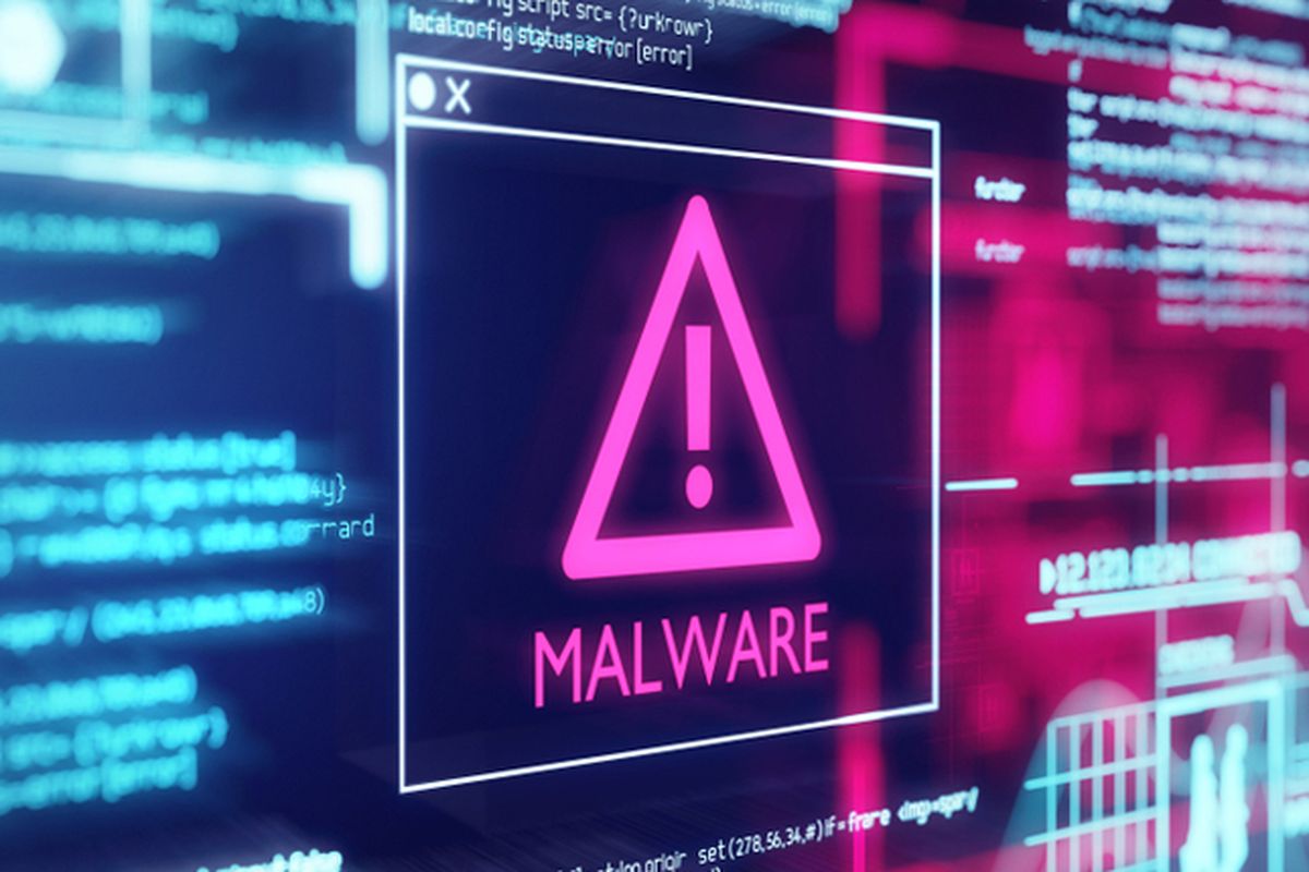 Ilustrasi malware.