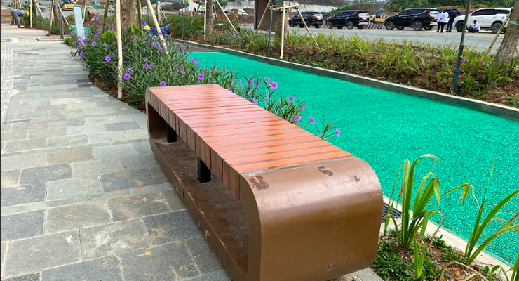 Jalan Utama IKN Dipersolek, Ada "Street Furniture" dan Jalur Sepeda Berpori