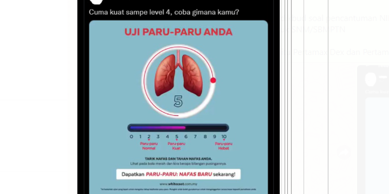 Viral, Video Tes Ketahanan Paru-paru, Validkah? Simak Kata Ahli Halaman all  - Kompas.com