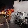 HRV dan Beat Tabrakan hingga Terbakar di Gresik, 1 Orang Terluka