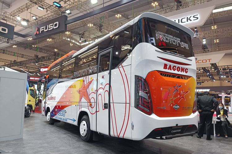 Bus prototipe PO Bagong dengan Fuso, pakai bodi Navigator buatan Karoseri Tentrem