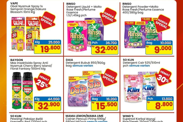 Promo Indomaret 19 Mei-1 Juni 2026, Harga Rinso dan SoKlin di Bawah Rp 10.000