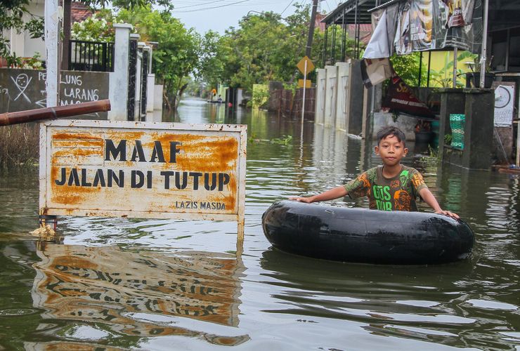 BERITA FOTO: Kudus Kembali Kebanjiran, Ratusan Rumah Terendam