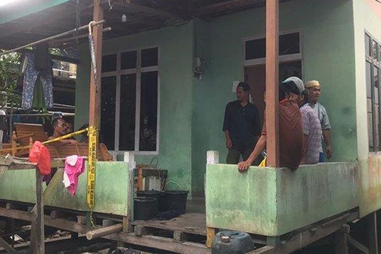 Lokasi kasus dugaan pembunuhan di Desa Semanga Kecamatan Sejangkung, Kabupaten Sambas, Kalimantan Barat (Kalbar), Jumat 13 Mei 202