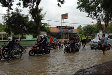 Hujan Deras dan Kali Lamong Meluap, Banjir Melanda Gresik