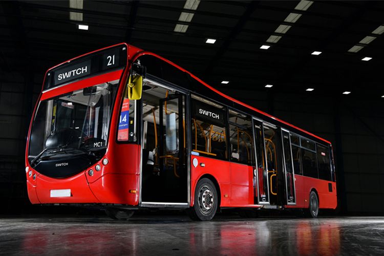 Bus listrik Metrocity buatan Switch Mobility Limited